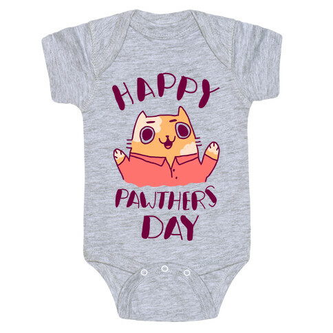 Happy Pawther's Day Baby One-Piece