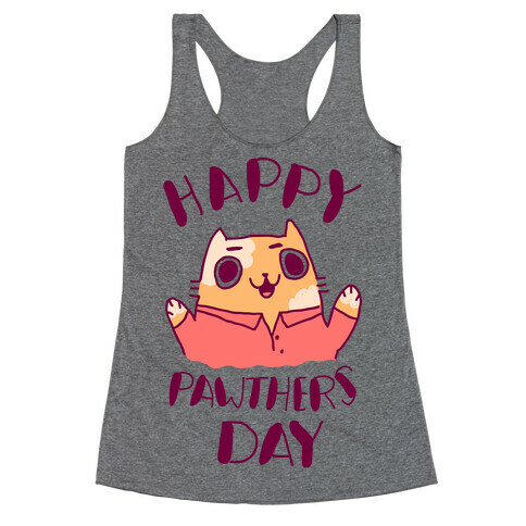 Happy Pawther's Day Racerback Tank Top