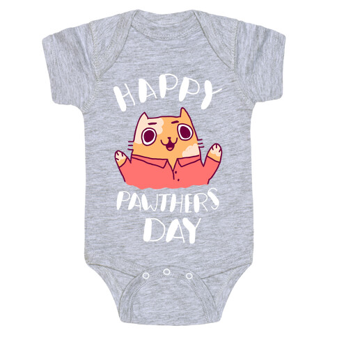 Happy Pawther's Day Baby One-Piece