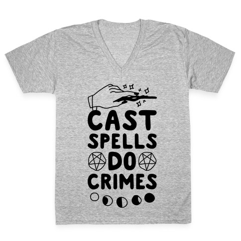 Cast Spells Do Crimes V-Neck Tee Shirt