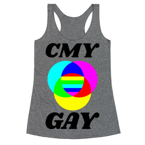 CMY Gay  Racerback Tank Top