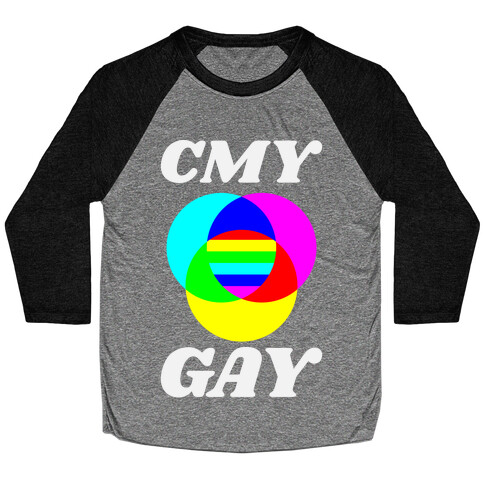 CMY Gay  Baseball Tee