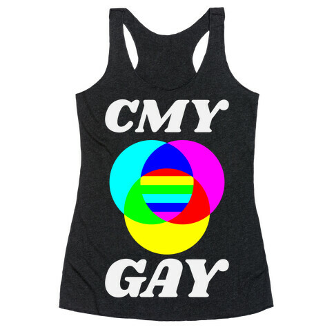 CMY Gay  Racerback Tank Top