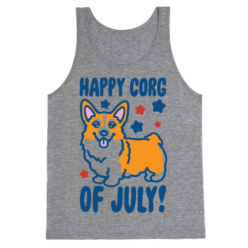Happy Corg Of July Parody Tank Top
