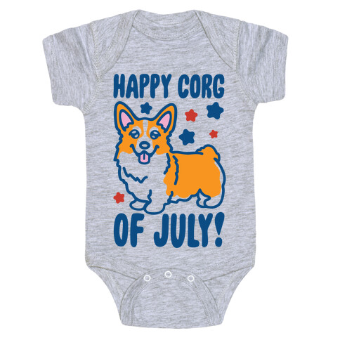 Happy Corg Of July Parody Baby One-Piece