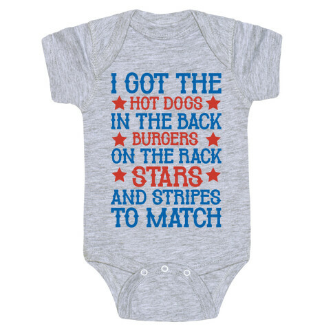 Old Town Road Fourth of July Parody Baby One-Piece