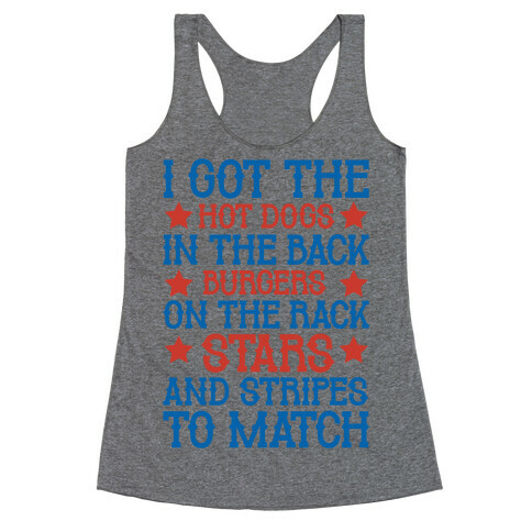 Old Town Road Fourth of July Parody Racerback Tank Top
