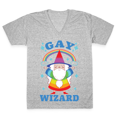 Gay Wizard V-Neck Tee Shirt