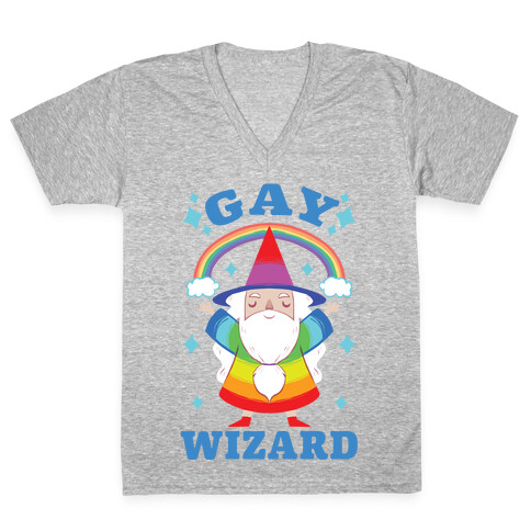Gay Wizard V-Neck Tee Shirt