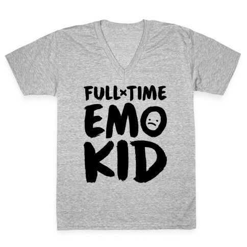 Full-time Emo Kid V-Neck Tee Shirt