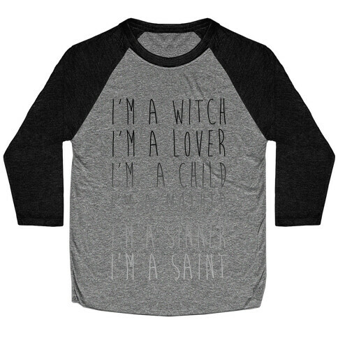 I'm a Witch, I'm a Lover Baseball Tee