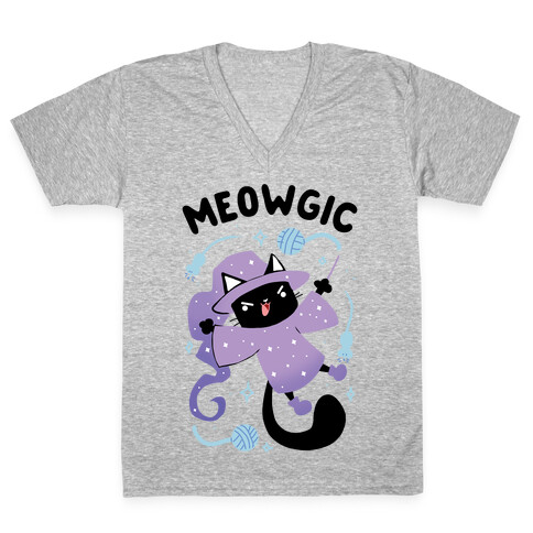 Meowgic V-Neck Tee Shirt