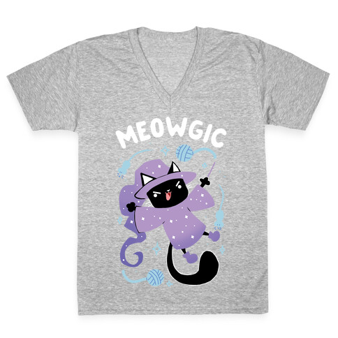 Meowgic V-Neck Tee Shirt