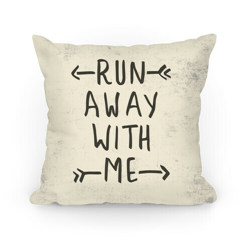 Run Away With Me Pillow (Beige) Pillow