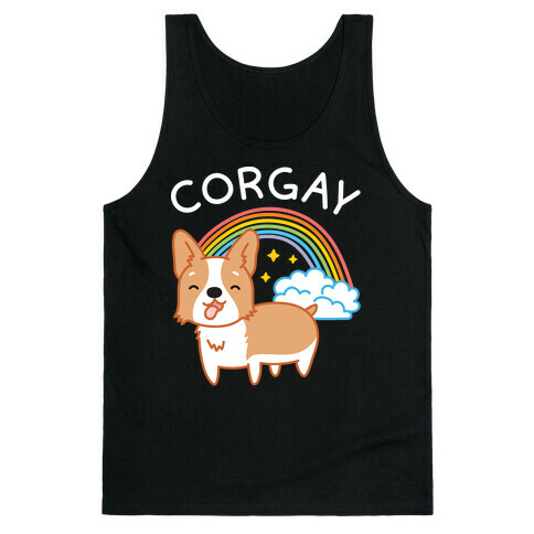 Corgay Gay Corgi  Tank Top