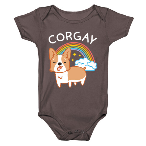 Corgay Gay Corgi  Baby One-Piece