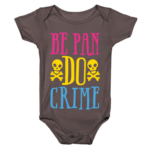 Be Pan Do Crime White Print Baby One-Piece