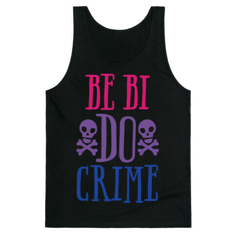 Be Bi Do Crime White Print Tank Top