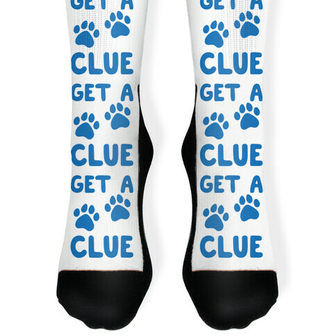 Get A Clue Parody Sock