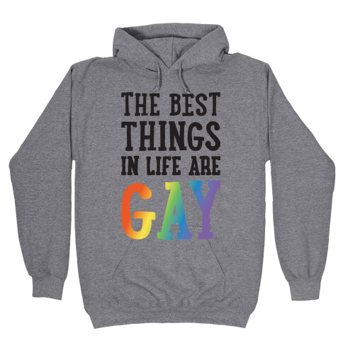 The Best Things In Life Are Gay Hooded Sweatshirt