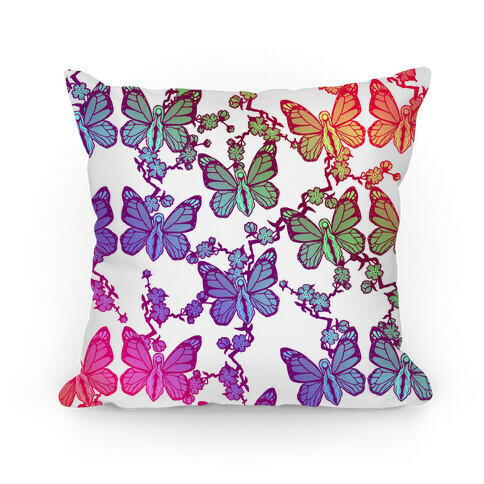 Butterfly Vagina Pattern Pillow