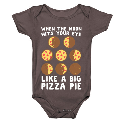 When the Moon Hits Your Eye - Pizza Moon Baby One-Piece