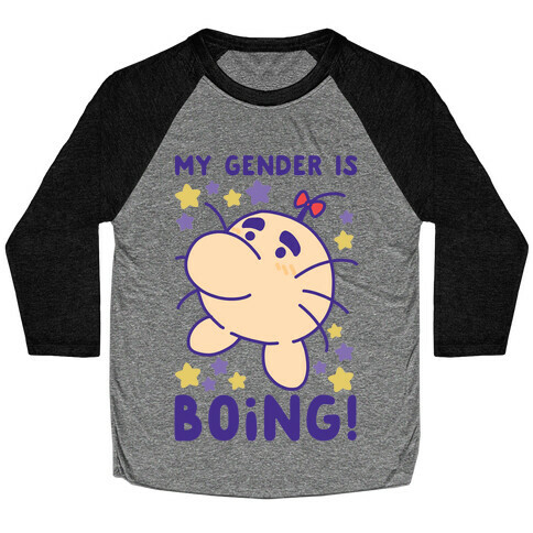 My Gender is Boing! - Mr. Saturn Baseball Tee