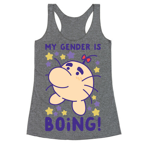 My Gender is Boing! - Mr. Saturn Racerback Tank Top