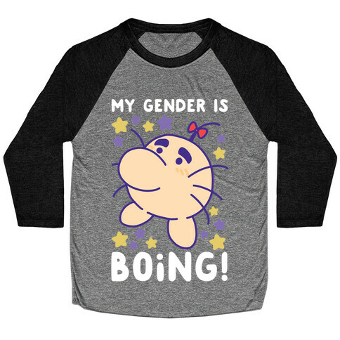 My Gender is Boing! - Mr. Saturn Baseball Tee
