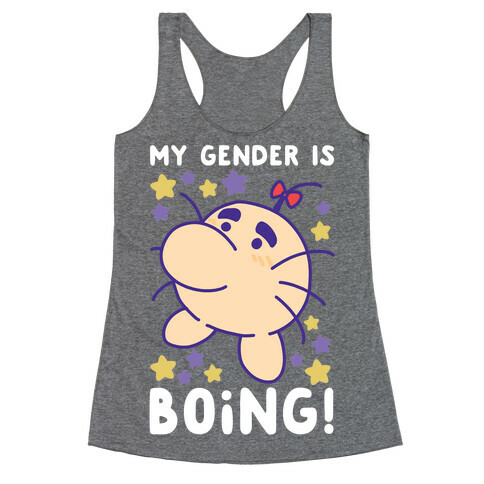 My Gender is Boing! - Mr. Saturn Racerback Tank Top