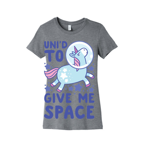 Uni'd to Give Me Space - Unicorn Womens T-Shirt