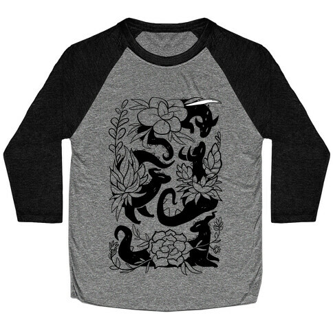 Succulent Dragons Baseball Tee