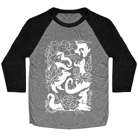 Succulent Dragons Baseball Tee