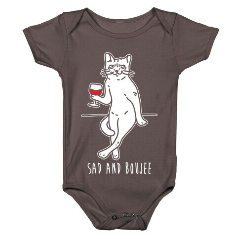 Sad and Boujee Crying Cat Baby One-Piece