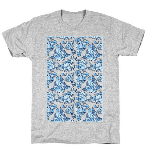 Floral Penis Pattern T-Shirt