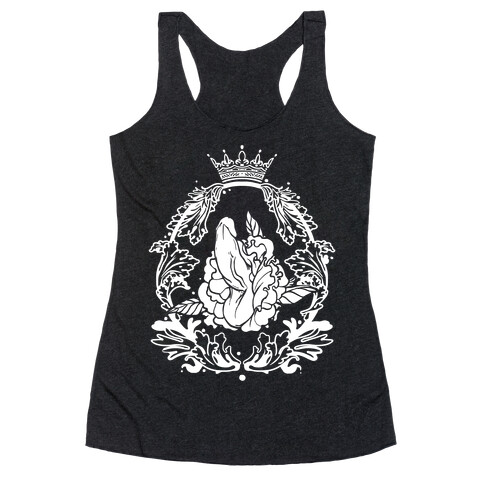 Floral Penis in Baroque Frame Racerback Tank Top