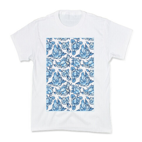 Floral Penis Pattern Kids T-Shirt