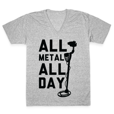 All Metal All Day V-Neck Tee Shirt