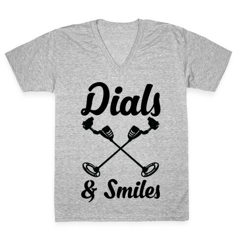 Dials and Smiles V-Neck Tee Shirt