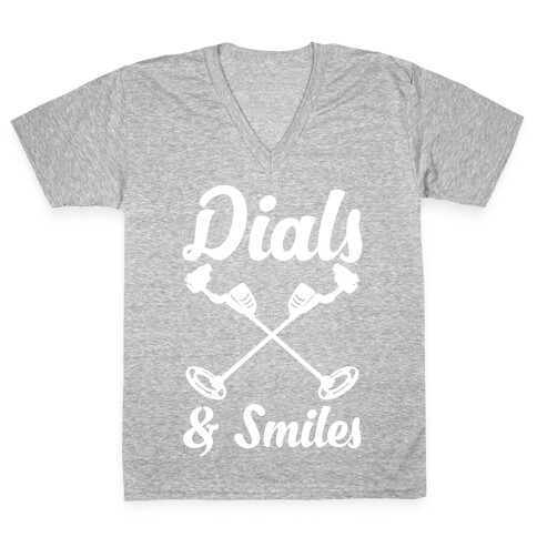 Dials and Smiles V-Neck Tee Shirt