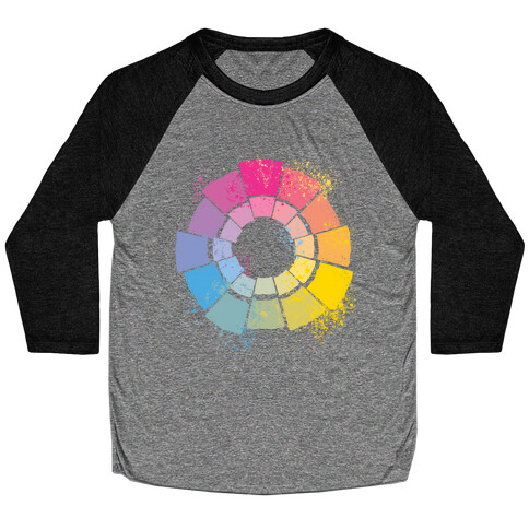 Pan Pride Color Wheel Baseball Tee