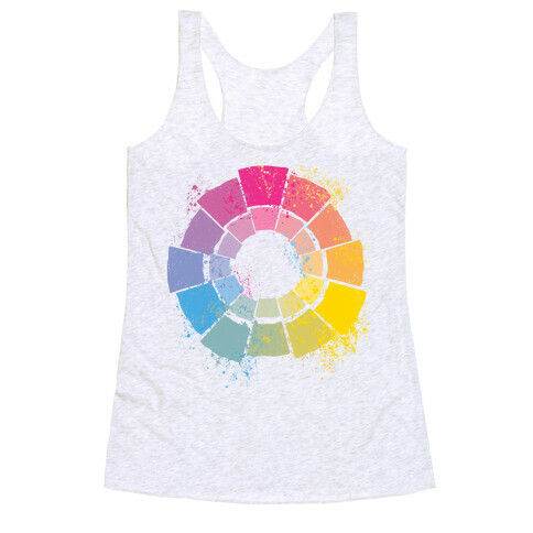 Pan Pride Color Wheel Racerback Tank Top