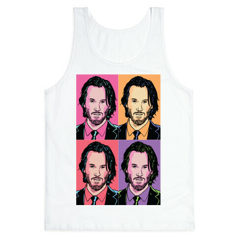 Keanu Pop Art Portrait Tank Top