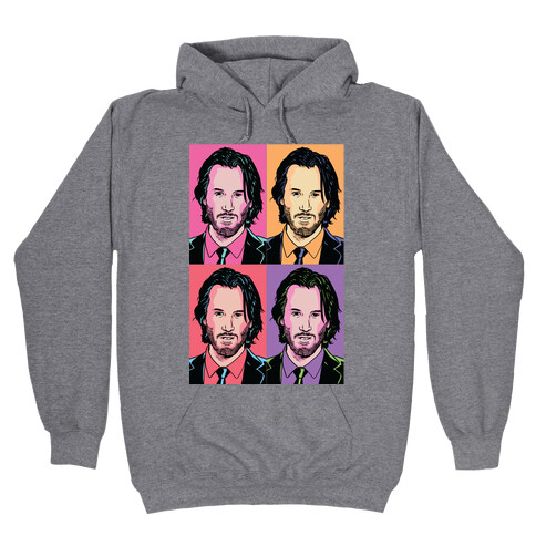 Keanu Pop Art Portrait Hooded Sweatshirt