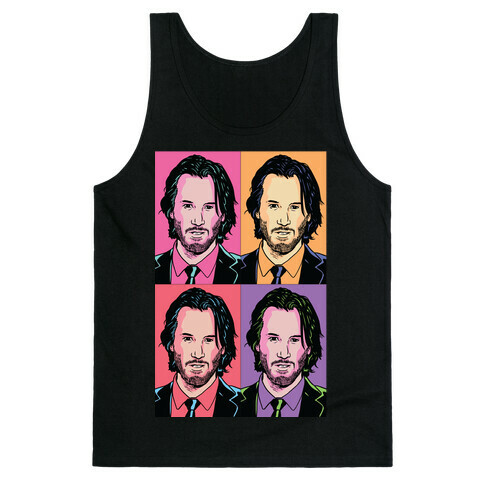 Keanu Pop Art Portrait Tank Top