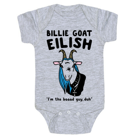 Billie Goat Eilish Parody Baby One-Piece