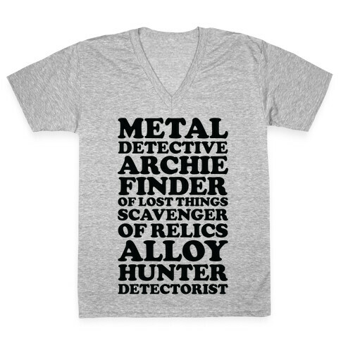 Metal Detective Archie Finder Of Lost Things V-Neck Tee Shirt