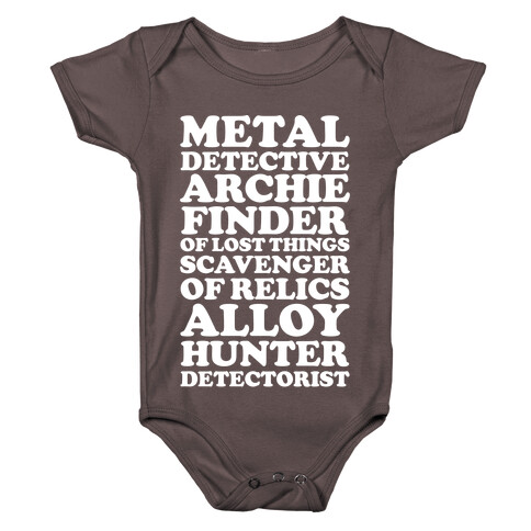 Metal Detective Archie Finder Of Lost Things Baby One-Piece