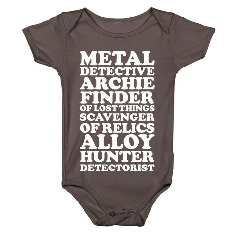 Metal Detective Archie Finder Of Lost Things Baby One-Piece