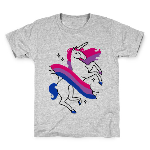 Unicorn Bi Pride  Kids T-Shirt